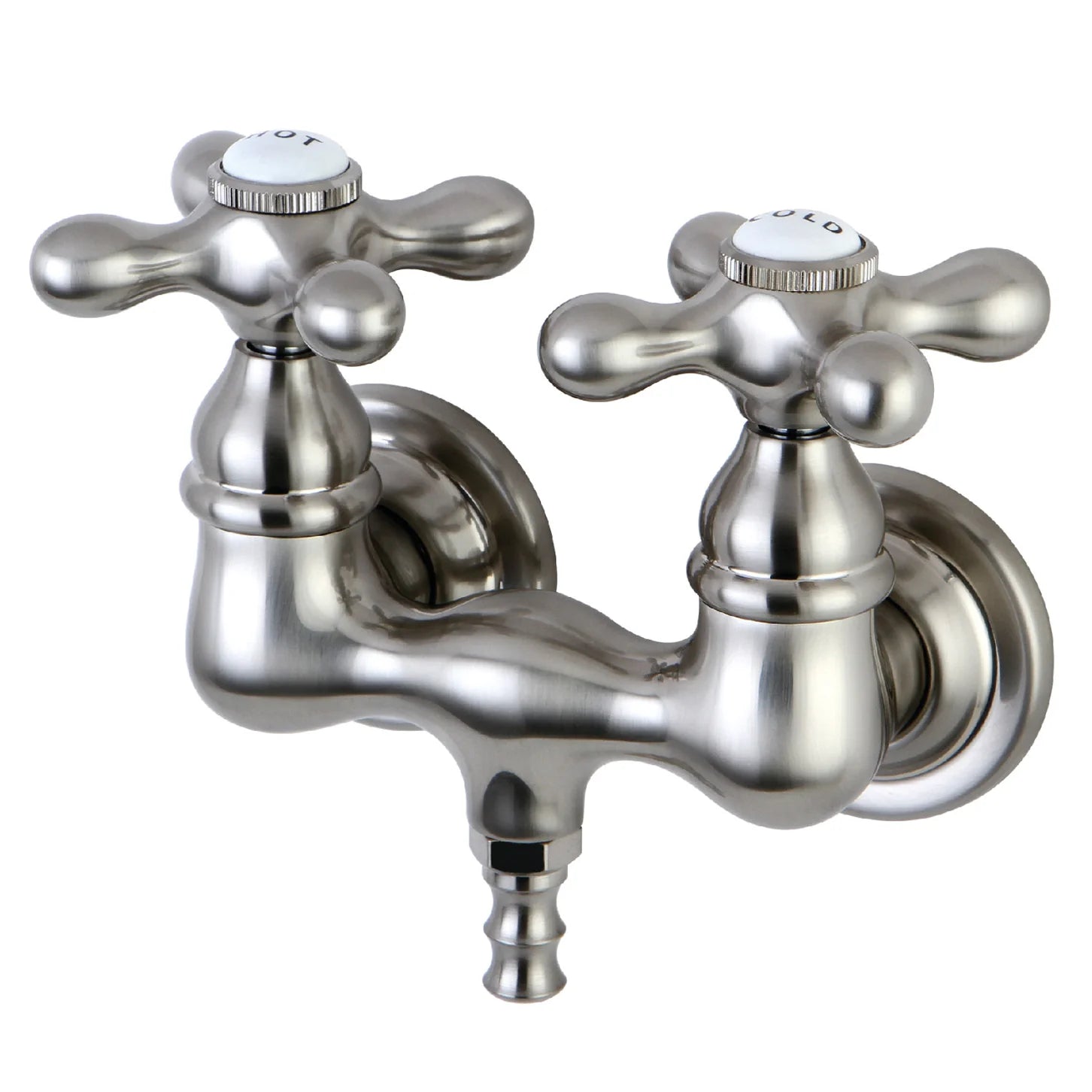 Kingston - Tub Faucets - Vintage CC37T Two-Handle 2-Hole Tub Wall Mount Clawfoot Tub Faucet