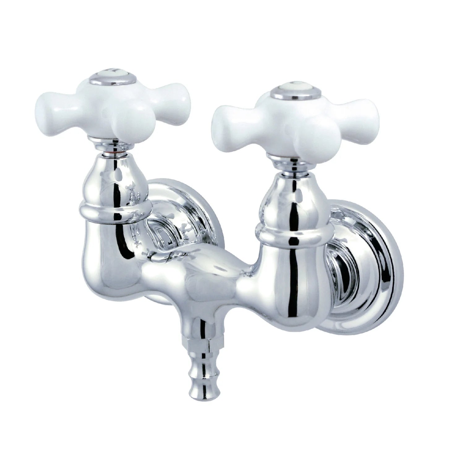 Kingston - Tub Faucets - Vintage CC39T Two-Handle 2-Hole Tub Wall Mount Clawfoot Tub Faucet
