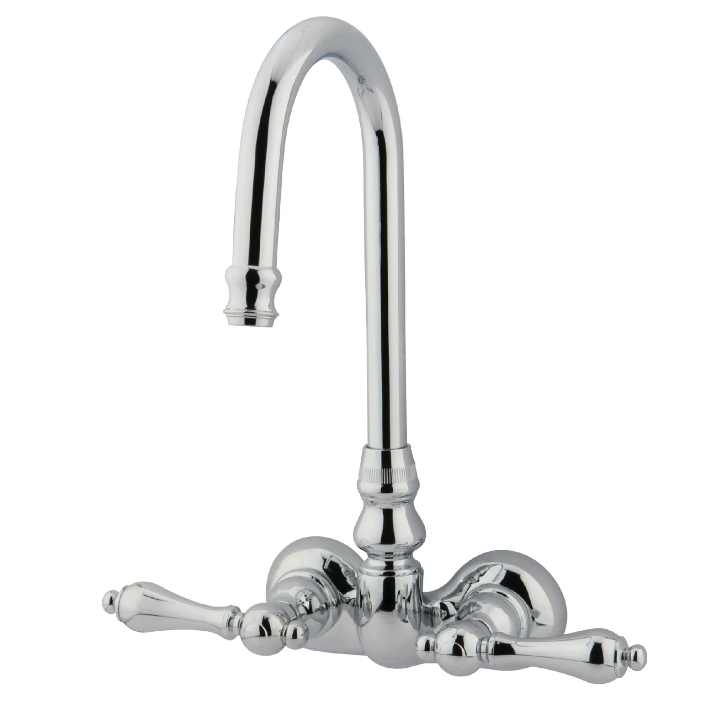 Kingston - Tub Faucets - Vintage CC71T Two-Handle 2-Hole Tub Wall Mount Clawfoot Tub Faucet