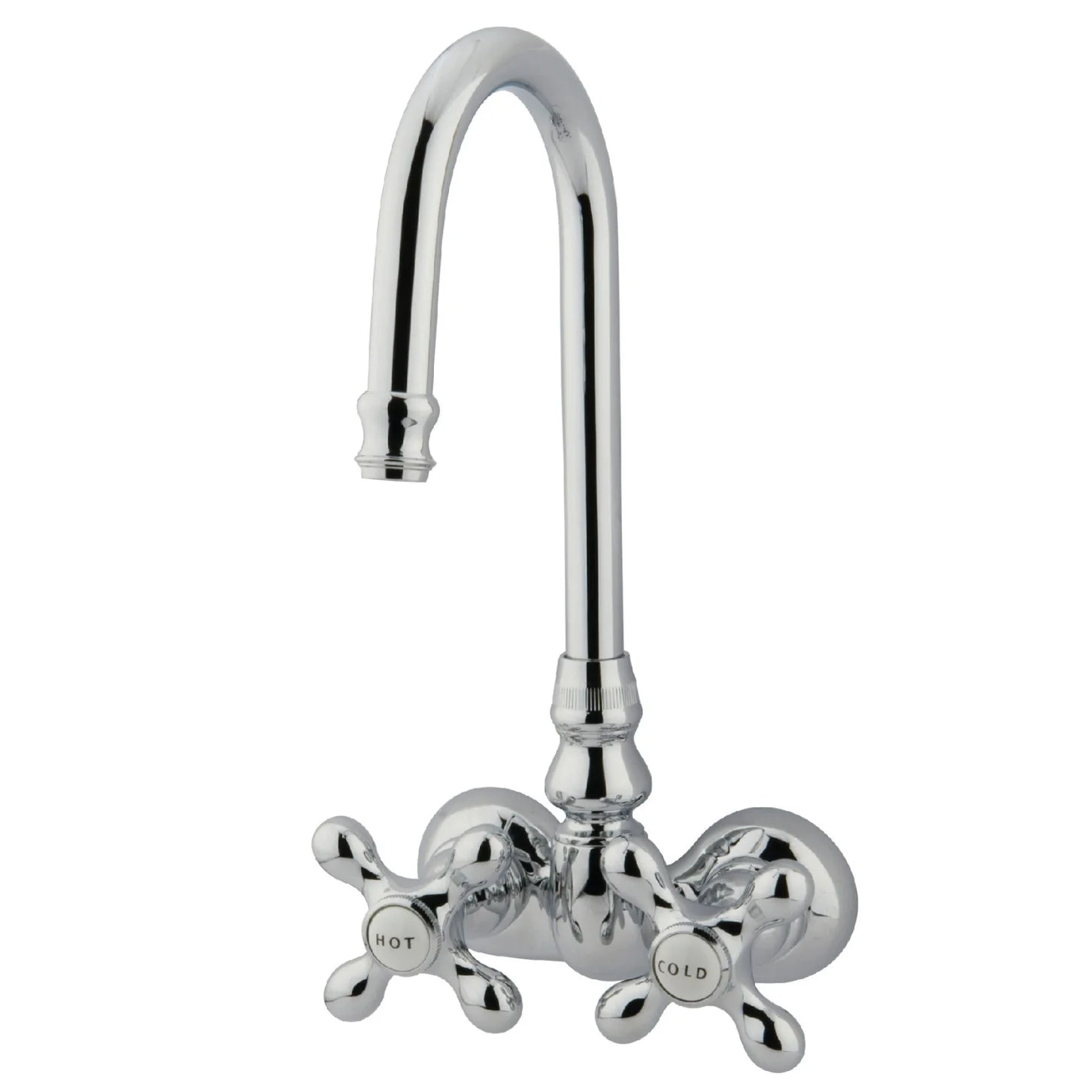 Kingston - Tub Faucets - Vintage CC77T Two-Handle 2-Hole Tub Wall Mount Clawfoot Tub Faucet
