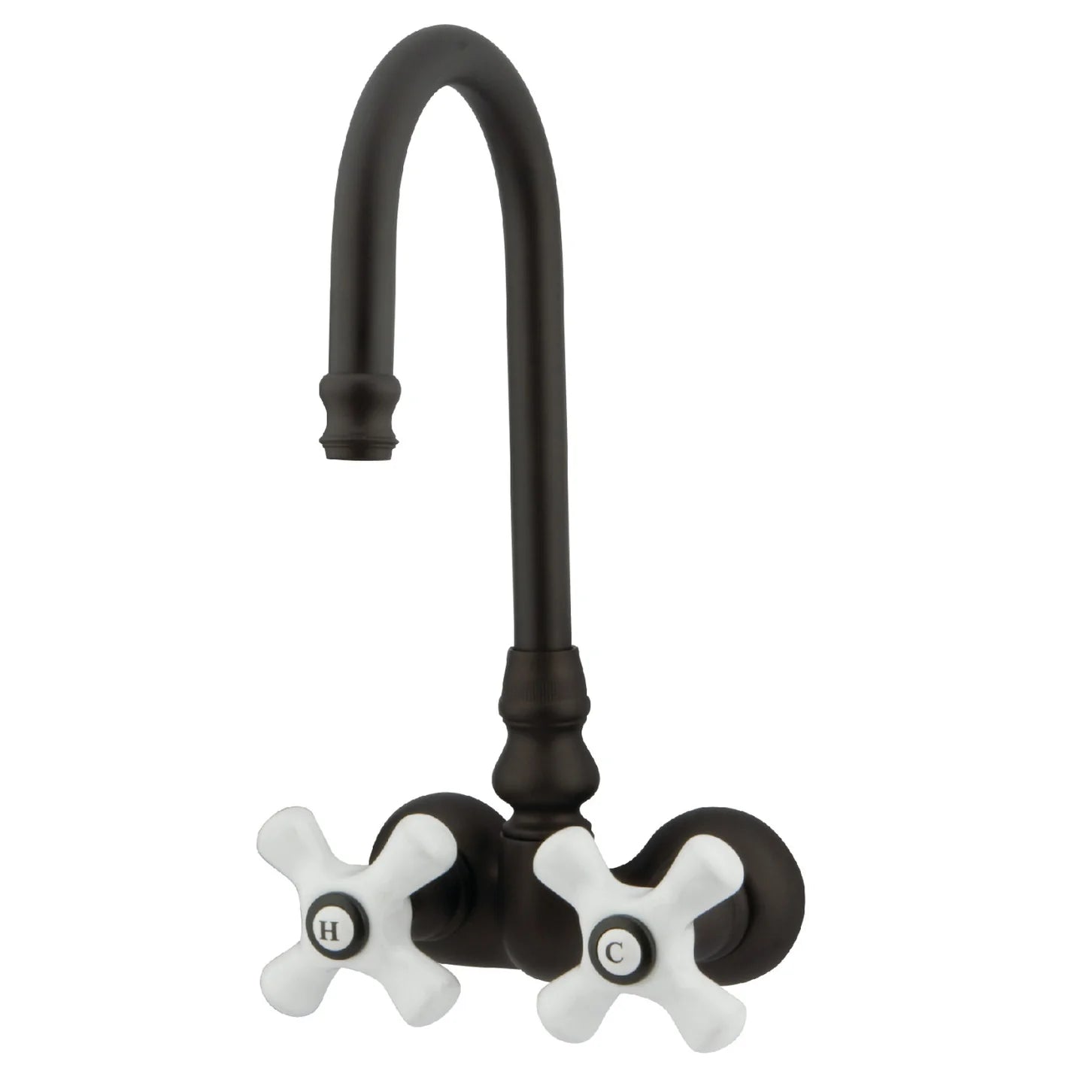 Kingston - Tub Faucets - Vintage CC79T Two-Handle 2-Hole Tub Wall Mount Clawfoot Tub Faucet
