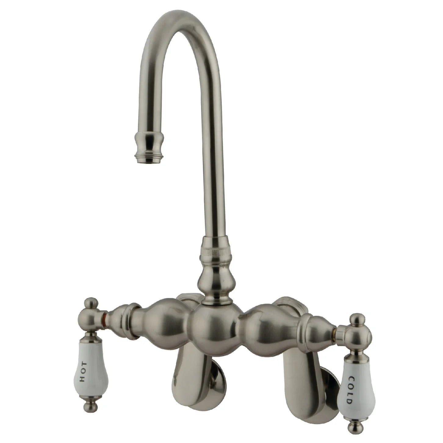 Kingston - Tub Faucets - Vintage CC85T Two-Handle 2-Hole Tub Wall Mount Clawfoot Tub Faucet