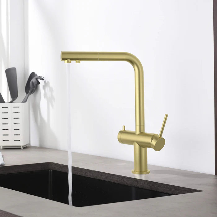 Casa Fixtures - Kitchen Faucet - Halo 2-in-1 Pull Out Kitchen Filtration Faucet (CFF-502)