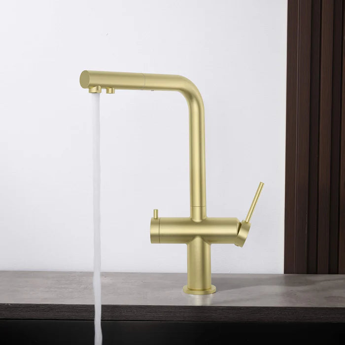 Casa Fixtures - Kitchen Faucet - Halo 2-in-1 Pull Out Kitchen Filtration Faucet (CFF-502)