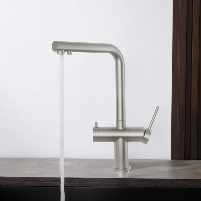 Casa Fixtures - Kitchen Faucet - Halo 2-in-1 Pull Out Kitchen Filtration Faucet (CFF-502)