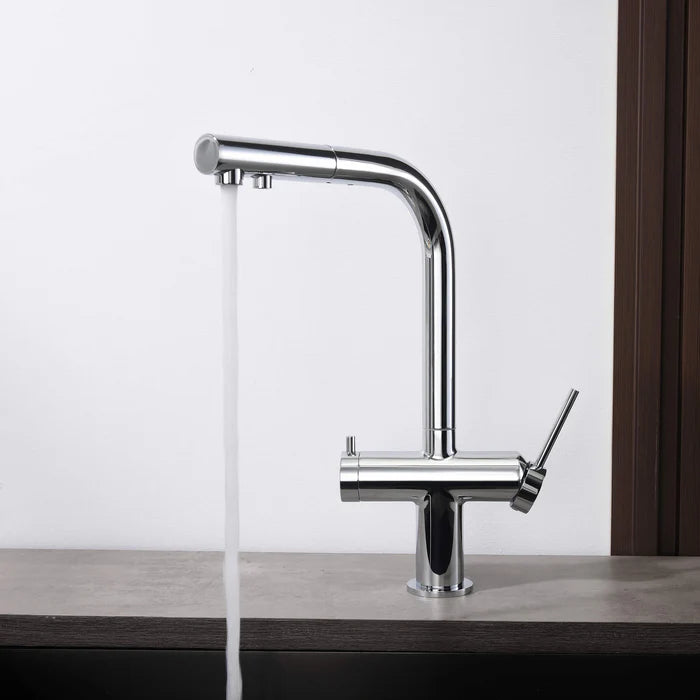 Casa Fixtures - Kitchen Faucet - Halo 2-in-1 Pull Out Kitchen Filtration Faucet (CFF-502)