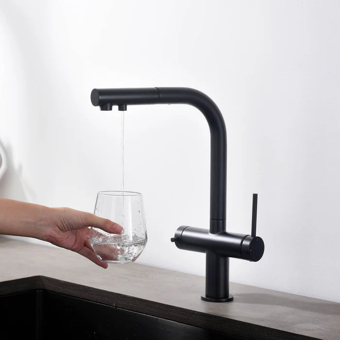 Casa Fixtures - Kitchen Faucet - Halo 2-in-1 Pull Out Kitchen Filtration Faucet (CFF-502)