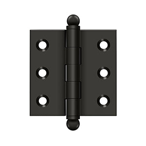 Deltana - Solid Brass Hinges - 2" x 2" Cabinet Hinge (Pairs)