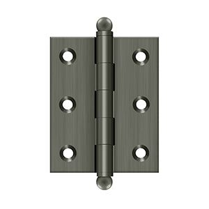 Deltana - Solid Brass Hinges - 2-1/2" x 2" Cabinet Hinge (Pairs)