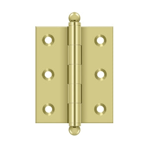 Deltana - Solid Brass Hinges - 2-1/2" x 2" Cabinet Hinge (Pairs)
