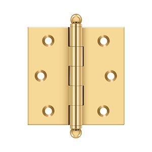 Deltana - Solid Brass Hinges - 2-1/2" x 2-1/2" Cabinet Hinge (Pairs)