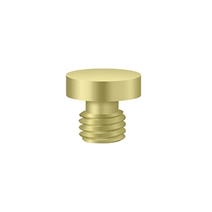 Deltana - Solid Brass Cabinet Finials - Button Tip (Each)