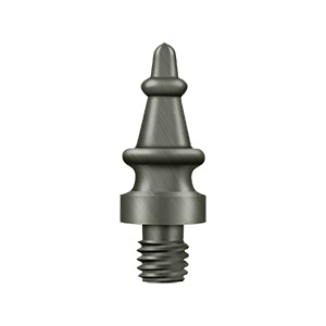 Deltana - Solid Brass Cabinet Finials - Steeple Tip (Each)