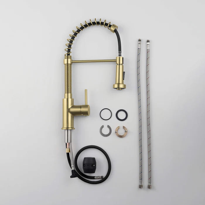 Casa Fixtures - Kitchen Faucet - Genova Commercial Style Single Handle Pull Down Kitchen Sink Faucet (CKF-2003)