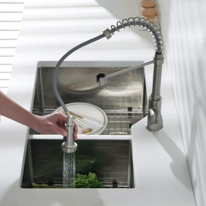 Casa Fixtures - Kitchen Faucet - Genova Commercial Style Single Handle Pull Down Kitchen Sink Faucet (CKF-2003)