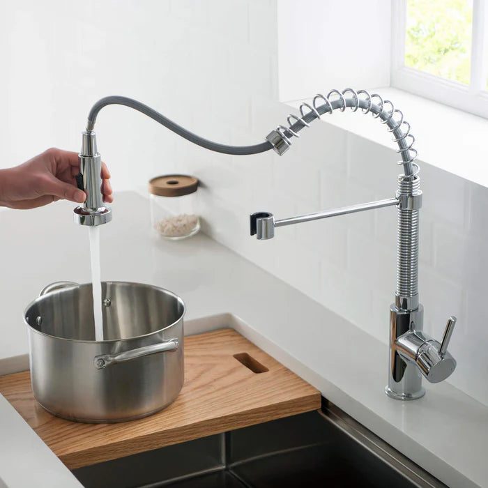 Casa Fixtures - Kitchen Faucet - Genova Commercial Style Single Handle Pull Down Kitchen Sink Faucet (CKF-2003)