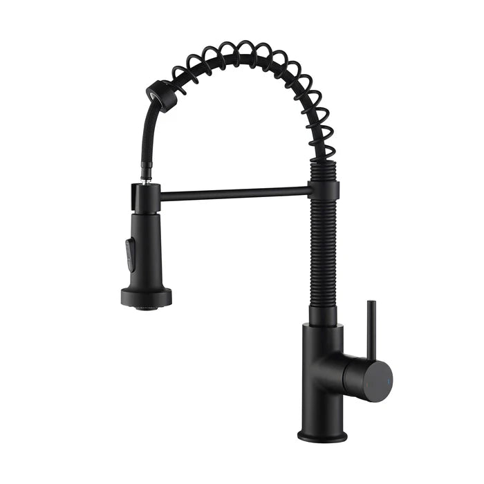 Casa Fixtures - Kitchen Faucet - Genova Commercial Style Single Handle Pull Down Kitchen Sink Faucet (CKF-2003)