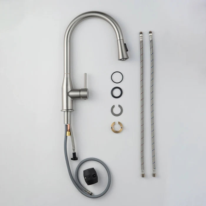 Casa Fixtures - Kitchen Faucet - Mesa Single Handle Pull Down Kitchen Sink Faucet (CKF-2005)