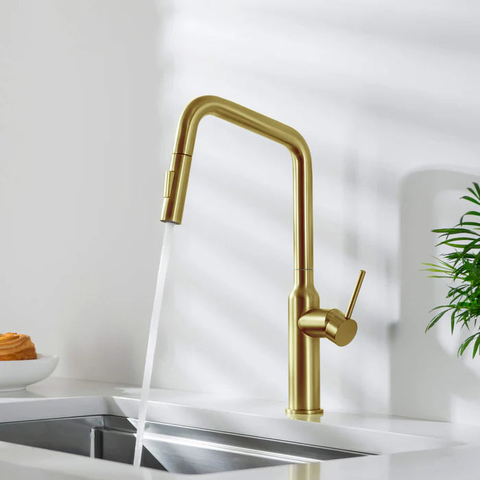 Casa Fixtures - Kitchen Faucet - Tampa Single Handle Pull Down Kitchen Sink Faucet (CKF-2007)
