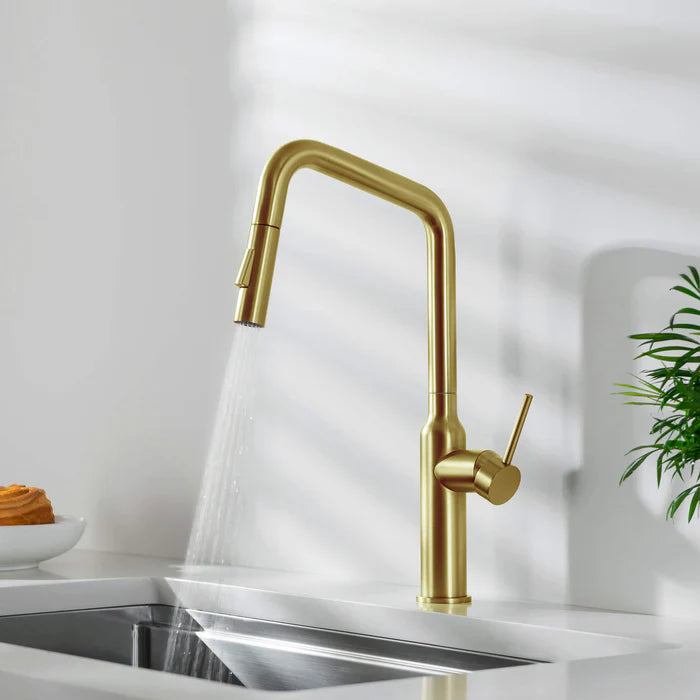 Casa Fixtures - Kitchen Faucet - Tampa Single Handle Pull Down Kitchen Sink Faucet (CKF-2007)