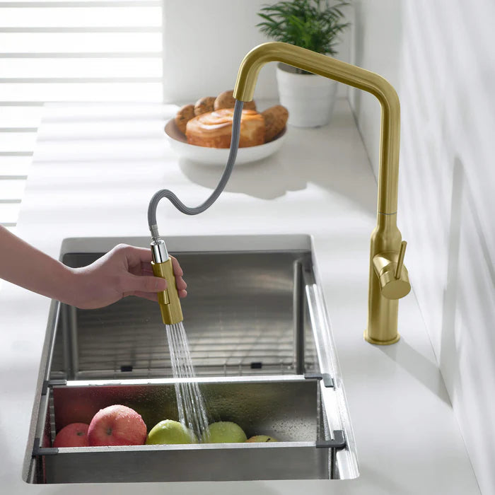 Casa Fixtures - Kitchen Faucet - Tampa Single Handle Pull Down Kitchen Sink Faucet (CKF-2007)