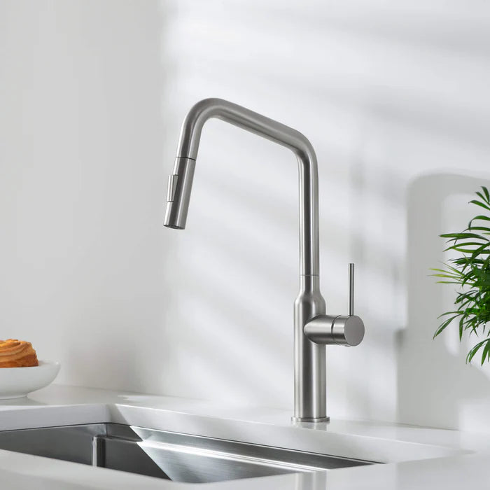 Casa Fixtures - Kitchen Faucet - Tampa Single Handle Pull Down Kitchen Sink Faucet (CKF-2007)