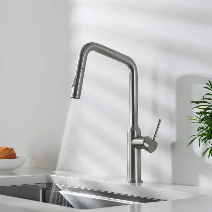 Casa Fixtures - Kitchen Faucet - Tampa Single Handle Pull Down Kitchen Sink Faucet (CKF-2007)