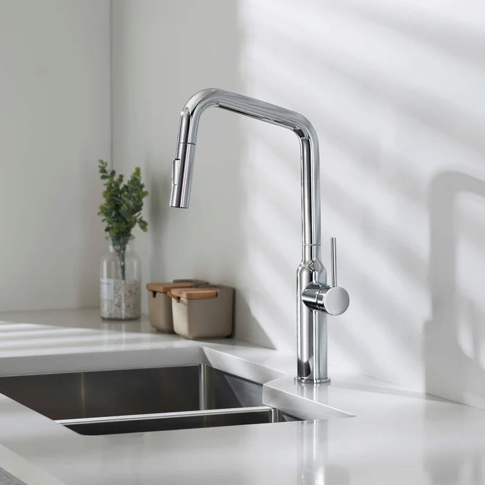 Casa Fixtures - Kitchen Faucet - Tampa Single Handle Pull Down Kitchen Sink Faucet (CKF-2007)