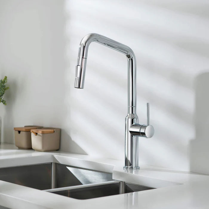 Casa Fixtures - Kitchen Faucet - Tampa Single Handle Pull Down Kitchen Sink Faucet (CKF-2007)
