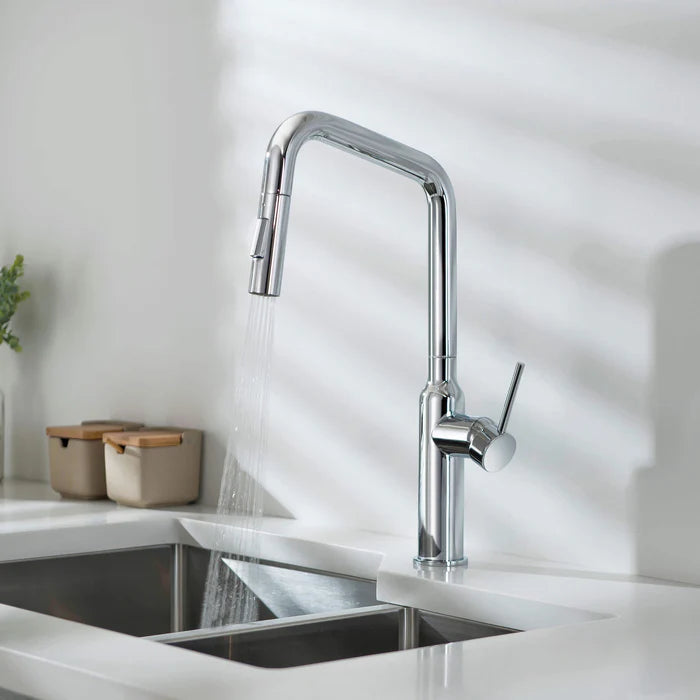 Casa Fixtures - Kitchen Faucet - Tampa Single Handle Pull Down Kitchen Sink Faucet (CKF-2007)