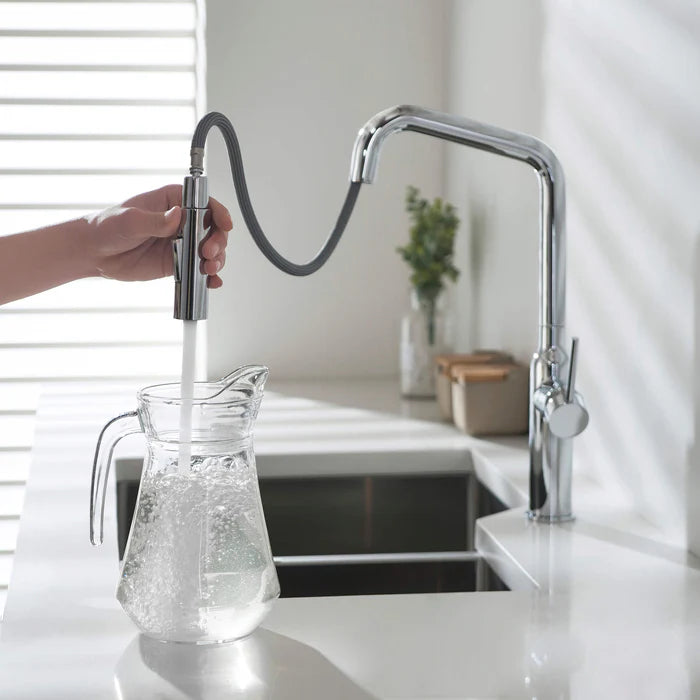 Casa Fixtures - Kitchen Faucet - Tampa Single Handle Pull Down Kitchen Sink Faucet (CKF-2007)