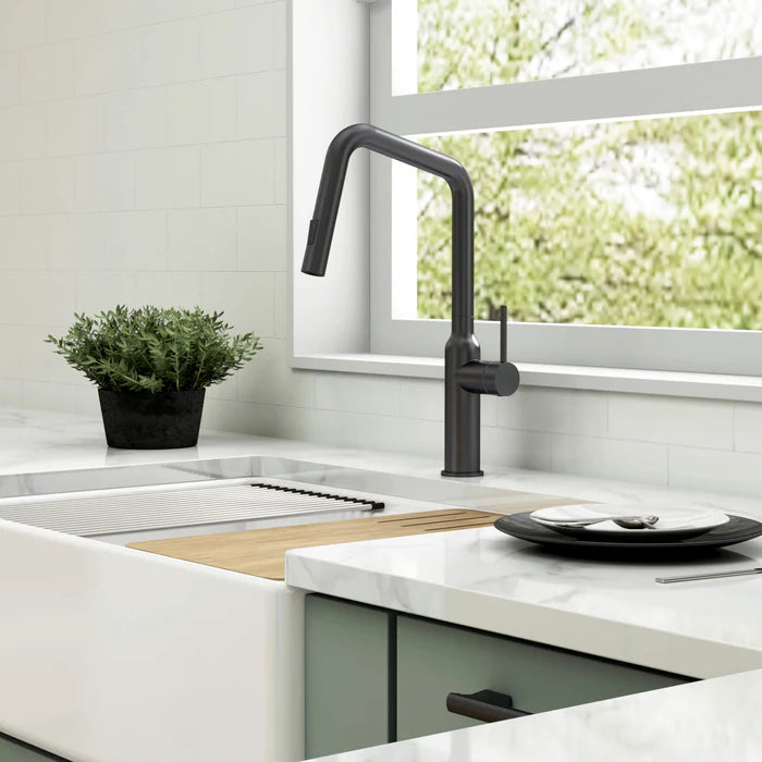 Casa Fixtures - Kitchen Faucet - Tampa Single Handle Pull Down Kitchen Sink Faucet (CKF-2007)