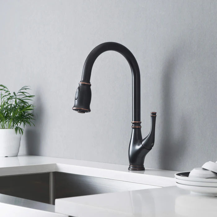 Casa Fixtures - Kitchen Faucet - Omaha Single Handle Pull Down Kitchen Sink Faucet (CKF-2009)