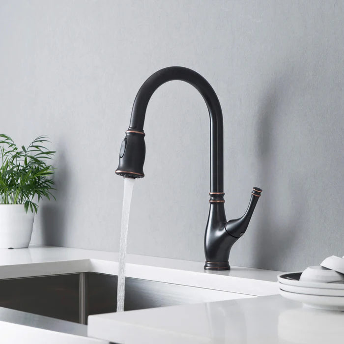 Casa Fixtures - Kitchen Faucet - Omaha Single Handle Pull Down Kitchen Sink Faucet (CKF-2009)