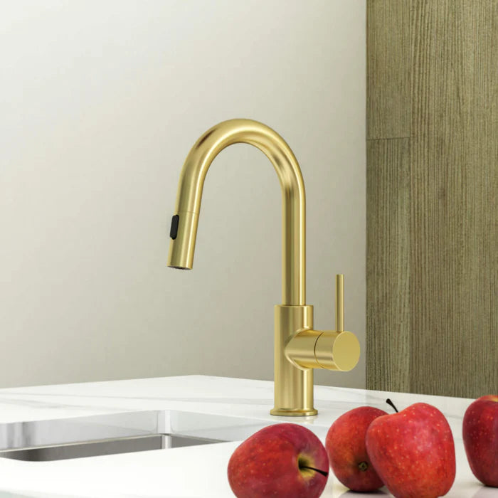 Casa Fixtures - Kitchen Faucet - Halo Single Handle Pull Down Kitchen & Bar Sink Faucet (CKF-2011)