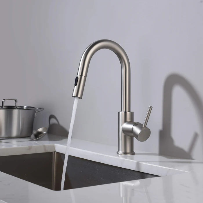 Casa Fixtures - Kitchen Faucet - Halo Single Handle Pull Down Kitchen & Bar Sink Faucet (CKF-2011)