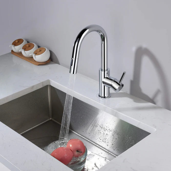 Casa Fixtures - Kitchen Faucet - Halo Single Handle Pull Down Kitchen & Bar Sink Faucet (CKF-2011)
