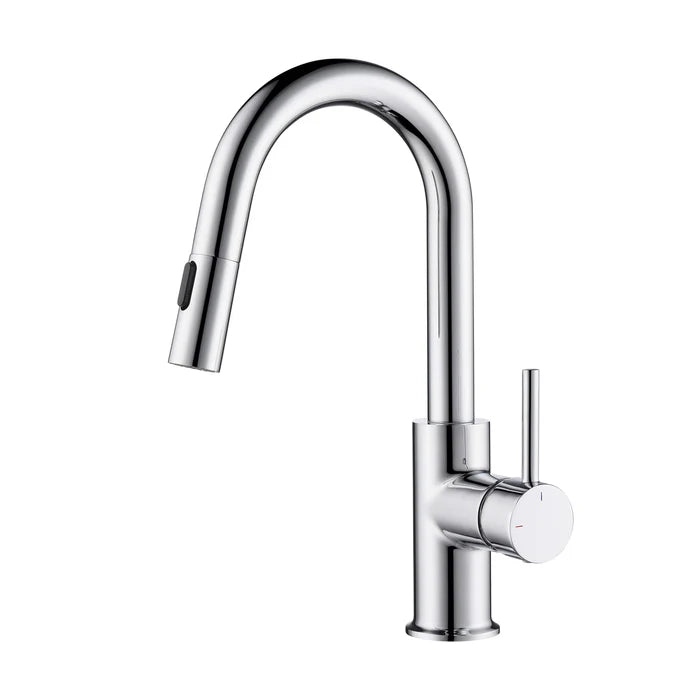 Casa Fixtures - Kitchen Faucet - Halo Single Handle Pull Down Kitchen & Bar Sink Faucet (CKF-2011)
