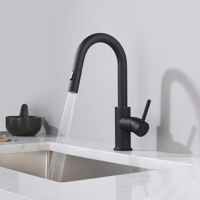 Casa Fixtures - Kitchen Faucet - Halo Single Handle Pull Down Kitchen & Bar Sink Faucet (CKF-2011)