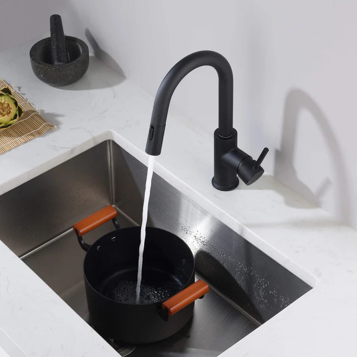 Casa Fixtures - Kitchen Faucet - Halo Single Handle Pull Down Kitchen & Bar Sink Faucet (CKF-2011)
