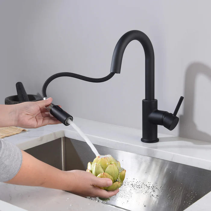 Casa Fixtures - Kitchen Faucet - Halo Single Handle Pull Down Kitchen & Bar Sink Faucet (CKF-2011)