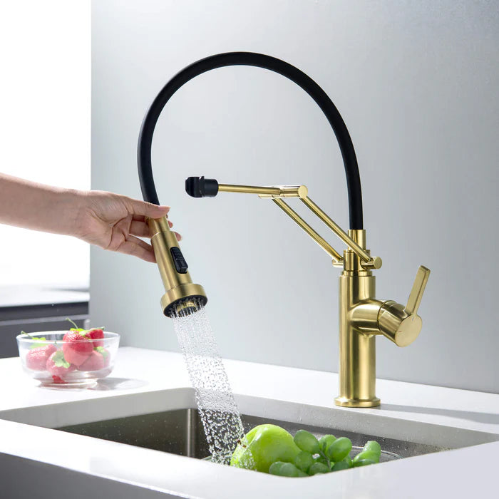 Casa Fixtures - Kitchen Faucet - Vista Single Handle Pull Down Kitchen Faucet (CKF-2014)
