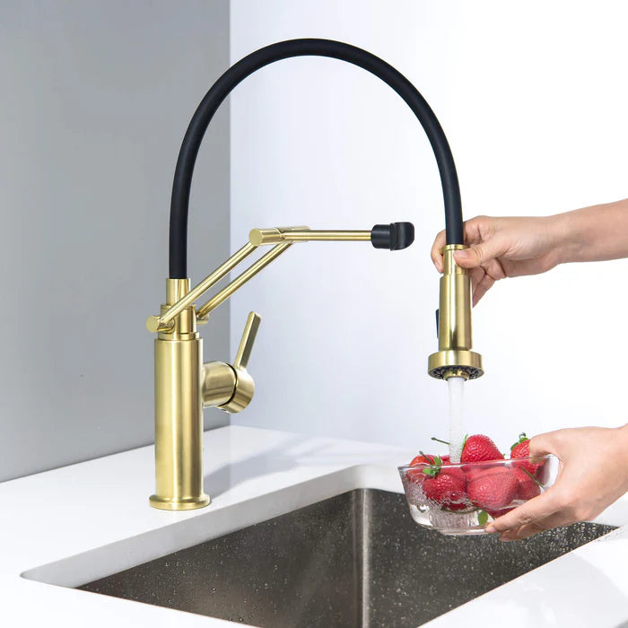 Casa Fixtures - Kitchen Faucet - Vista Single Handle Pull Down Kitchen Faucet (CKF-2014)