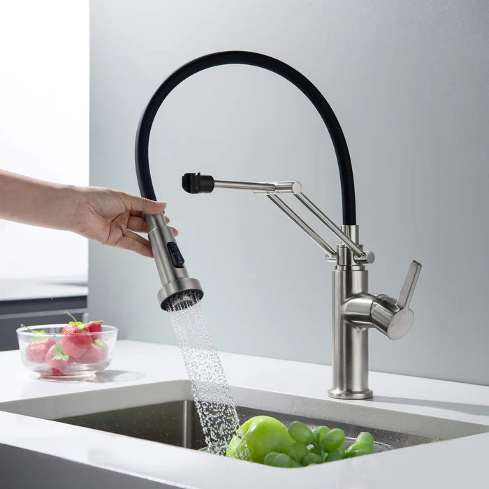 Casa Fixtures - Kitchen Faucet - Vista Single Handle Pull Down Kitchen Faucet (CKF-2014)