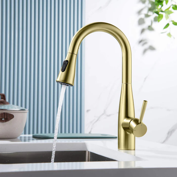 Casa Fixtures - Kitchen Faucet - Plano Single Handle Pull Down Kitchen & Bar Sink Faucet (CKF-2015)