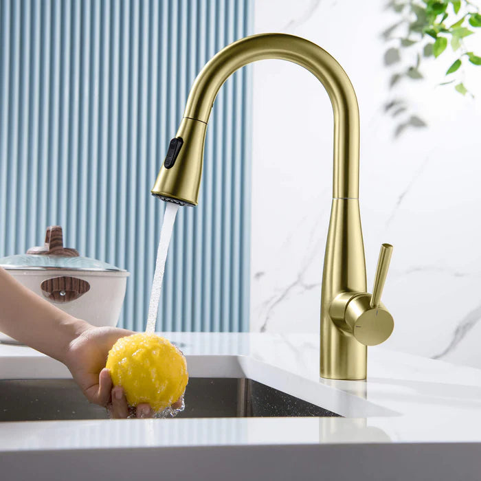 Casa Fixtures - Kitchen Faucet - Plano Single Handle Pull Down Kitchen & Bar Sink Faucet (CKF-2015)