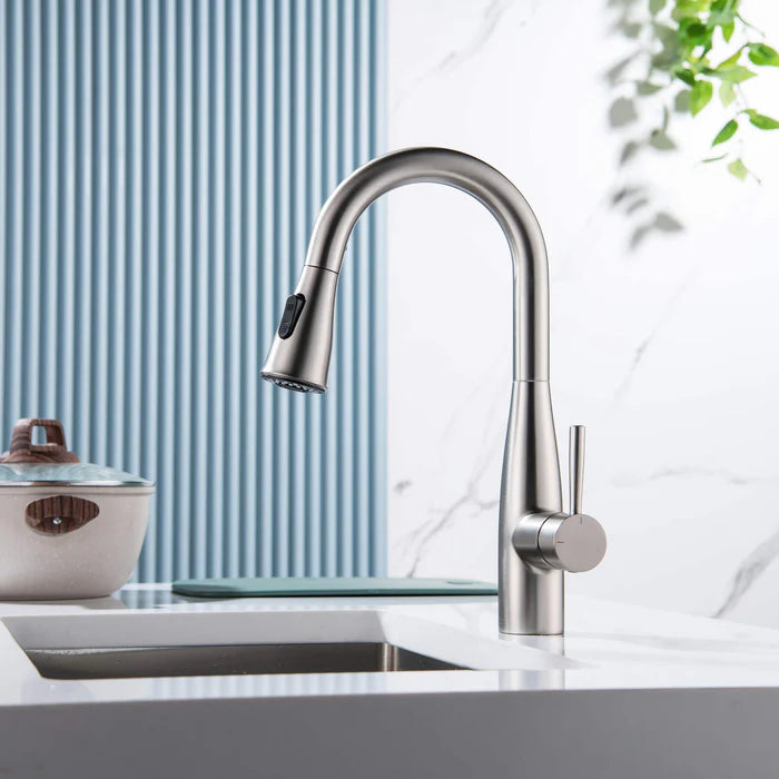 Casa Fixtures - Kitchen Faucet - Plano Single Handle Pull Down Kitchen & Bar Sink Faucet (CKF-2015)