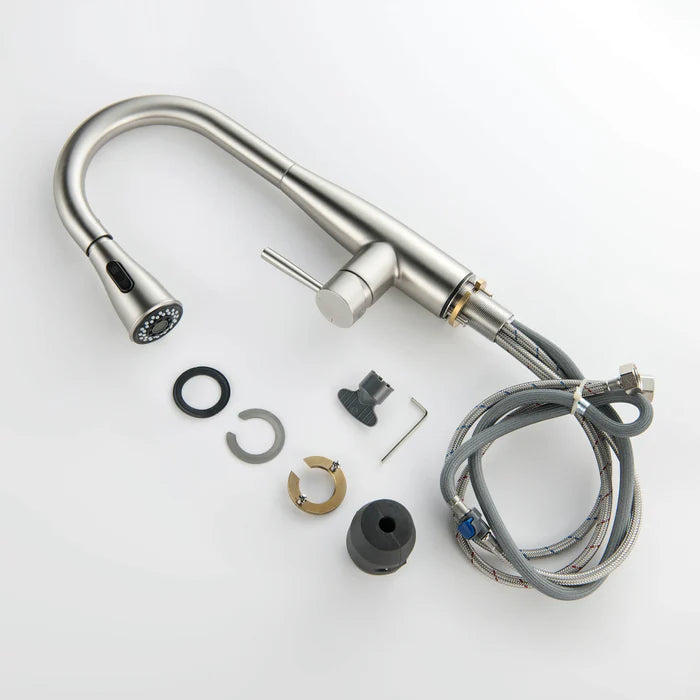 Casa Fixtures - Kitchen Faucet - Plano Single Handle Pull Down Kitchen & Bar Sink Faucet (CKF-2015)