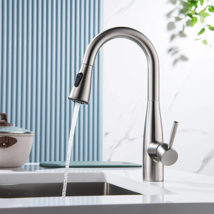 Casa Fixtures - Kitchen Faucet - Plano Single Handle Pull Down Kitchen & Bar Sink Faucet (CKF-2015)
