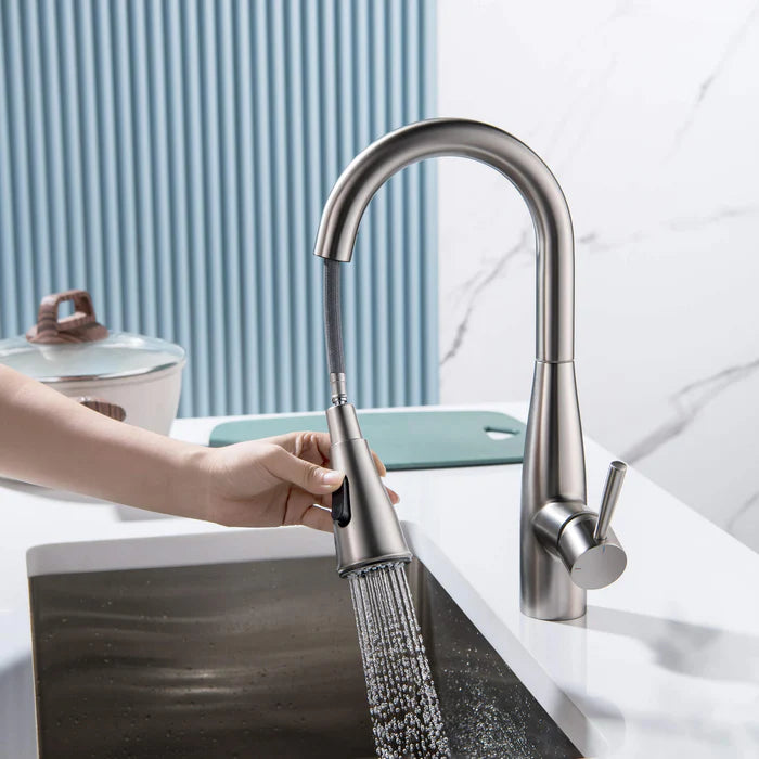 Casa Fixtures - Kitchen Faucet - Plano Single Handle Pull Down Kitchen & Bar Sink Faucet (CKF-2015)